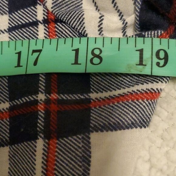  Don't Stop Believing plaid polyester button tunic - Picture 10 of 13